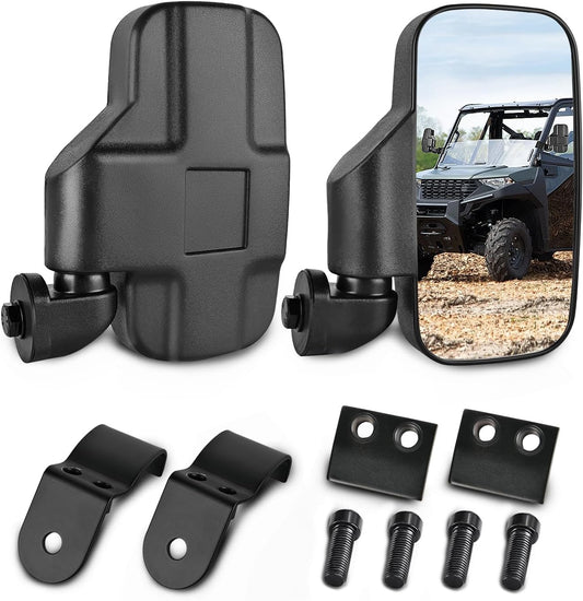 UTV Break-Away Side Mirrors for Polaris Ranger & Can-Am Defender