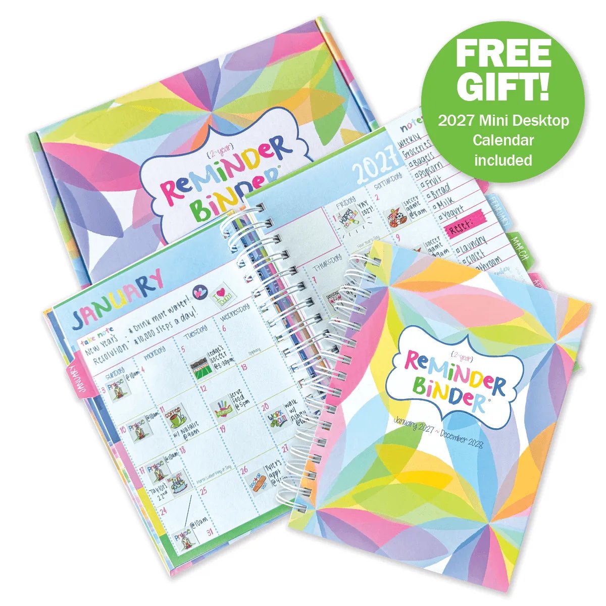 📅✨ 2027–2028 Reminder Binder® – 24-Month All-in-One Life Planner