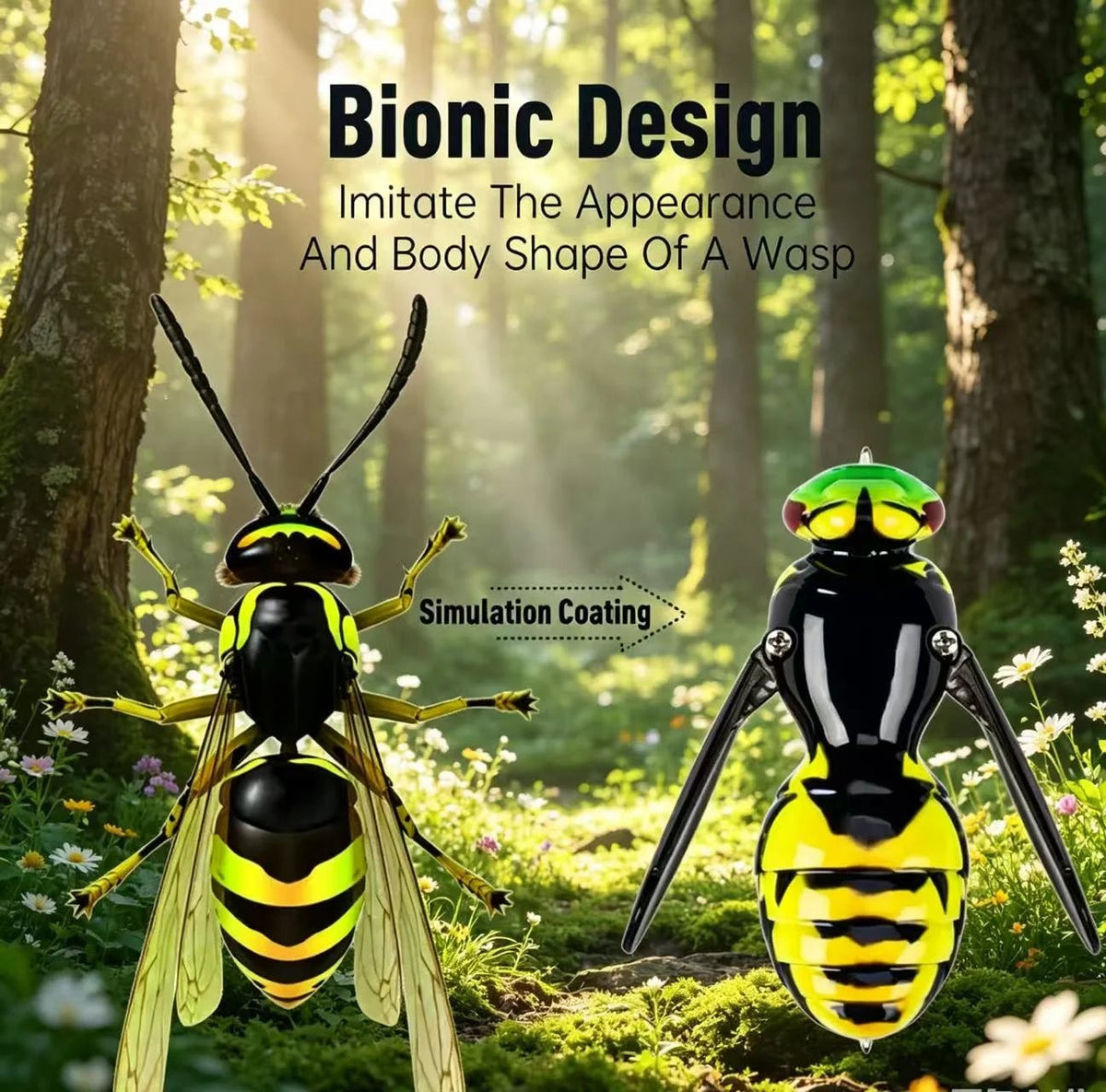 49% OFF – 🐝2PC Bionic Wasp Topwater Lure That Triggers Explosive Strikes