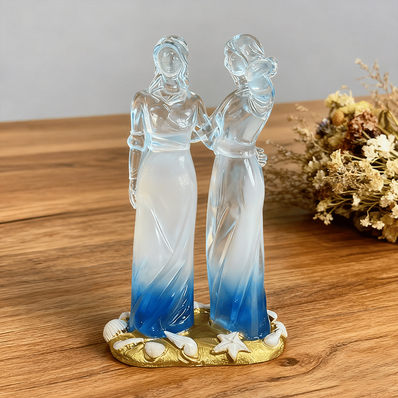 👩🏻‍🤝‍👩🏻Sisters by My Side, Celebrates Friendships Three Sisters Sculpture🎁Thanksgiving Day, Christmas, birthday gifts
