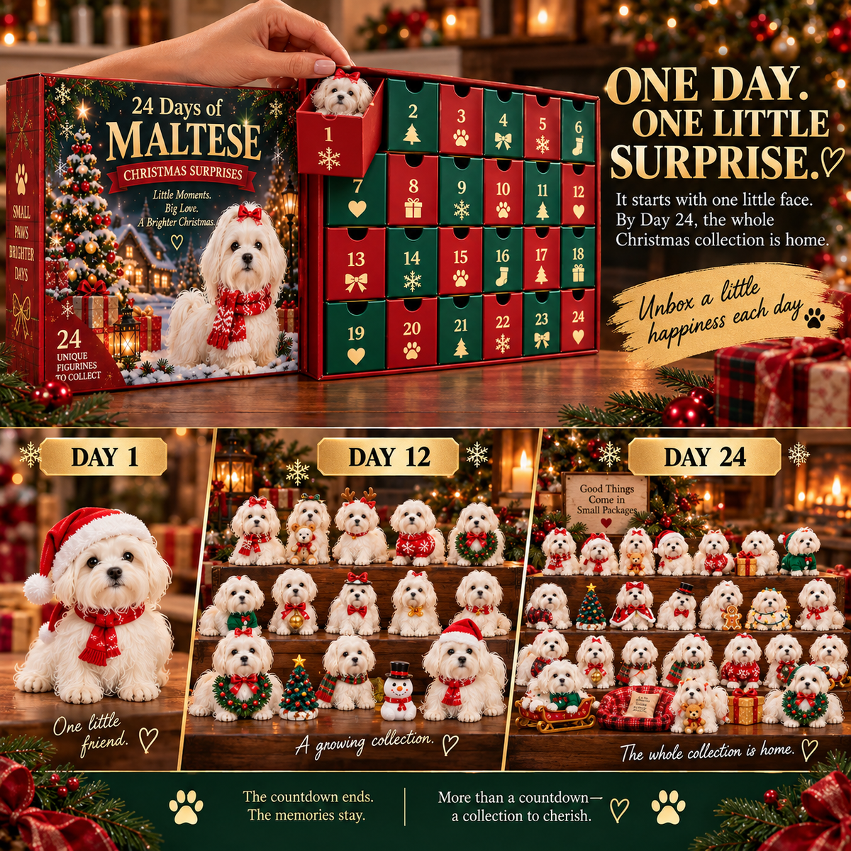 24 Days of Maltese Joy – A Christmas Collection of Little Moments & Big Love🐾