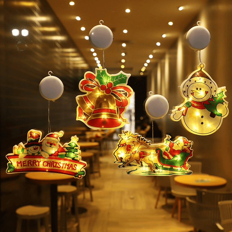 🎄Christmas Window Hanging Lights 🌟