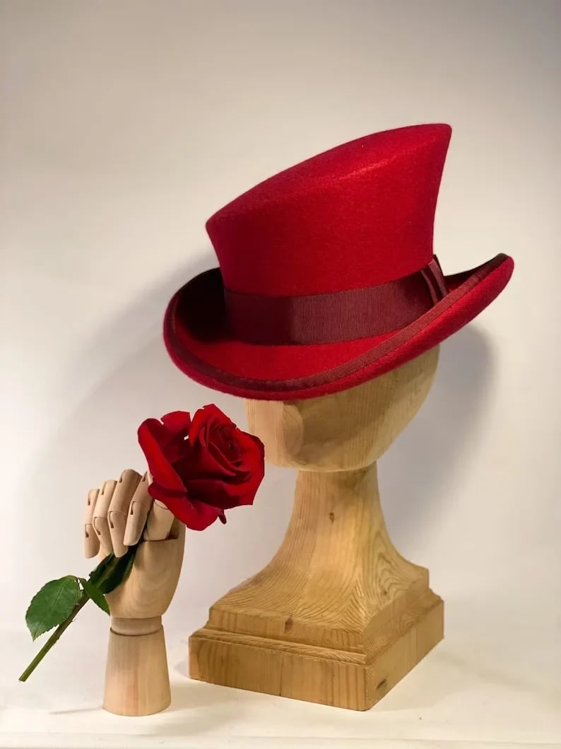 🎁20% OFF - Asymmetric wool  top hat