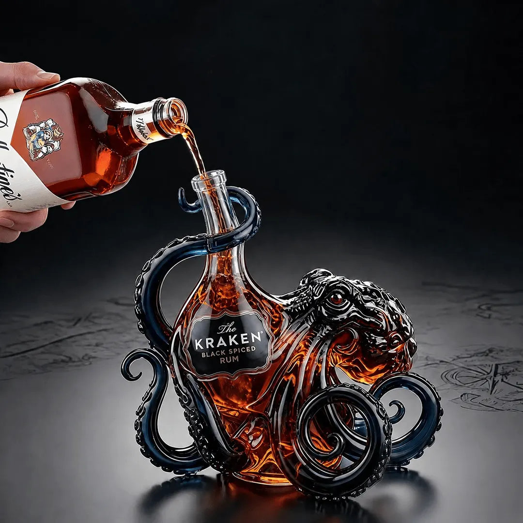 🎁 Father’s Day 49% OFF - The Kraken Rum Edition 3D Octopus Bottle 🐙🥃 (Buy 2 Free Shipping)
