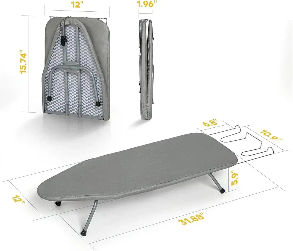 Iron Anywhere Fast with Compact, Stable Folding Board