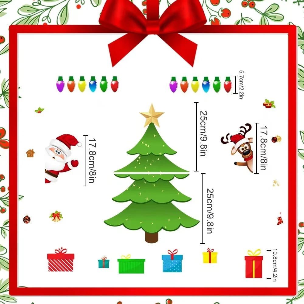 🔥HOT SALE🔥 49% OFF – 🎄DIY Magnetic Christmas Fridge Decor | Reusable Tree & Holiday Magnets for Family Fun 🧲