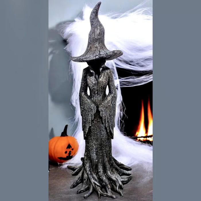 🧙‍♀️💫Hand-Painted Enchanting Witch Statue: The Guardian of Your Home (✨Same as in the video)