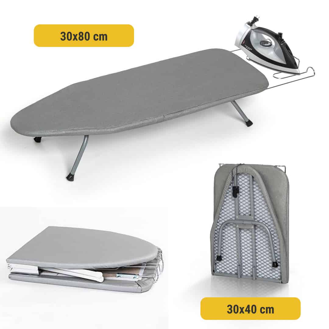 Iron Anywhere Fast with Compact, Stable Folding Board