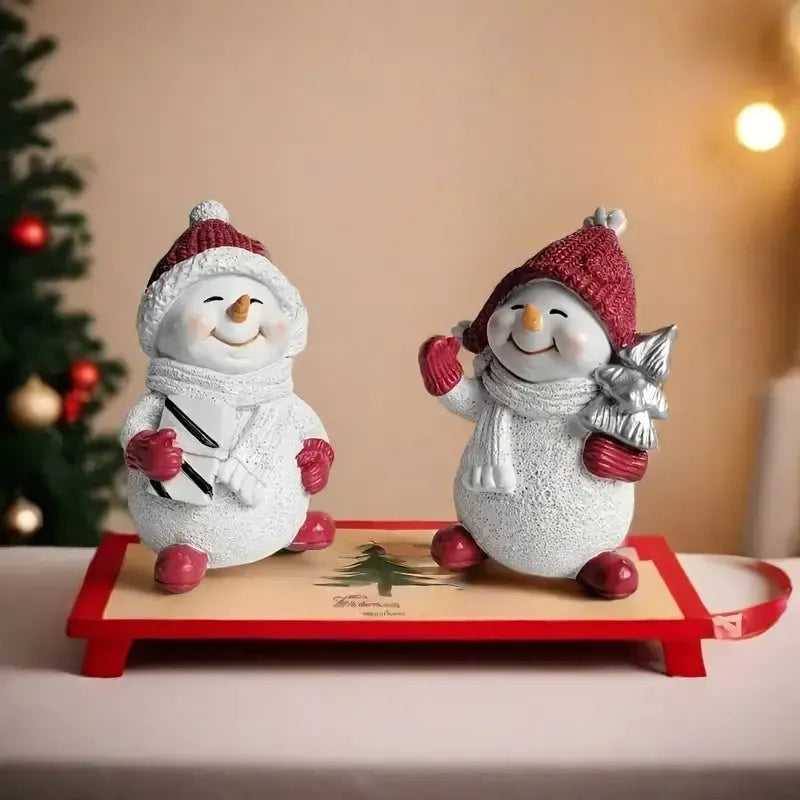 ⛄Classic Resin Snowman Figurine