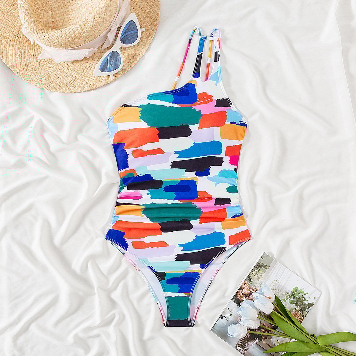 🩱One Shoulder One Piece Swimsuit🏖️