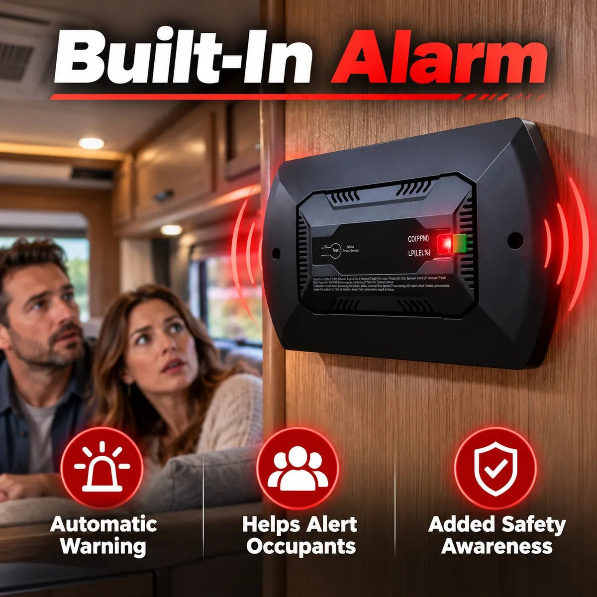 ⏰Limited Stock 60% OFF🚐🚨 2-in-1 RV Gas & CO Detector — Stay Safe on Every Journey! 🛡️✨