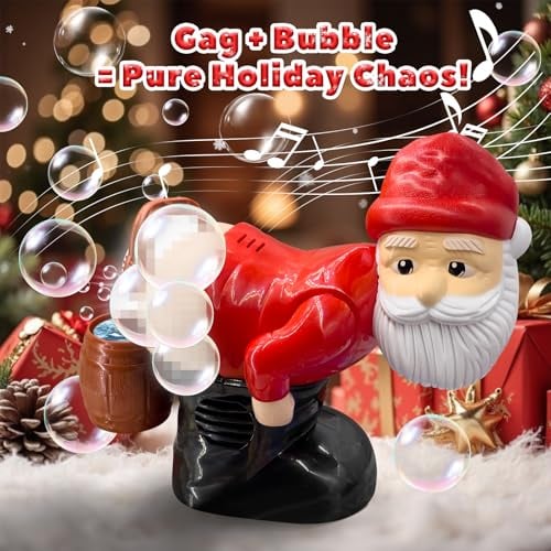 🎅 Farting Santa Musical Bubble Blower | Lights, Music & Dancing