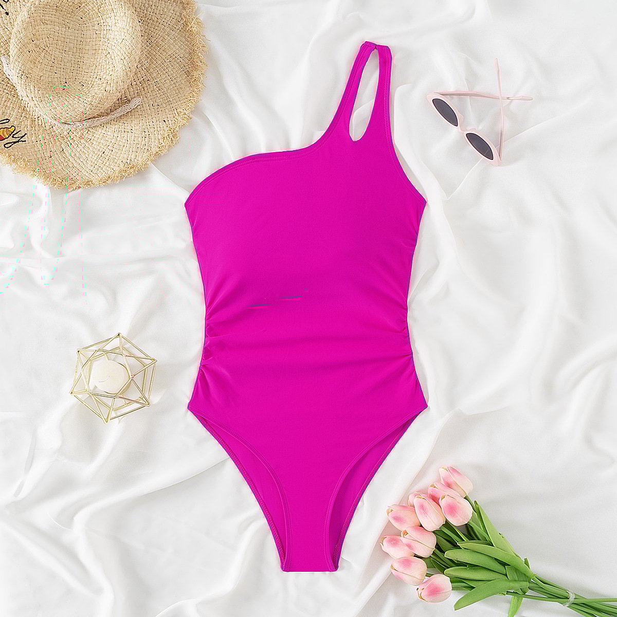 🩱One Shoulder One Piece Swimsuit🏖️
