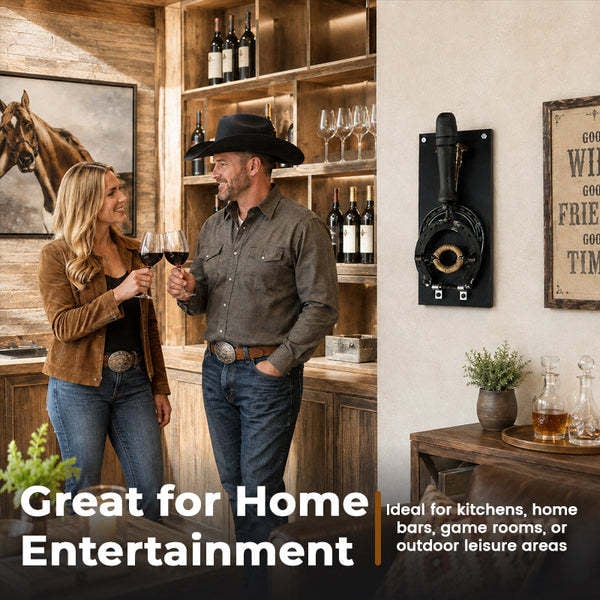 Wall Mounted Horseshoe Bottle Opener