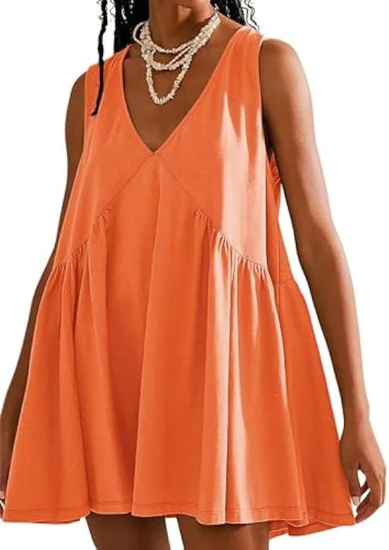 💃 Women's Summer Sleeveless V-Neck Mini Dress - Buy 2, Get Free Shipping!
