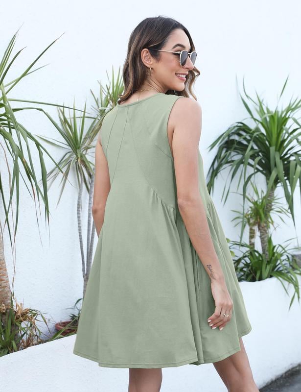 💃 Women's Summer Sleeveless V-Neck Mini Dress - Buy 2, Get Free Shipping!
