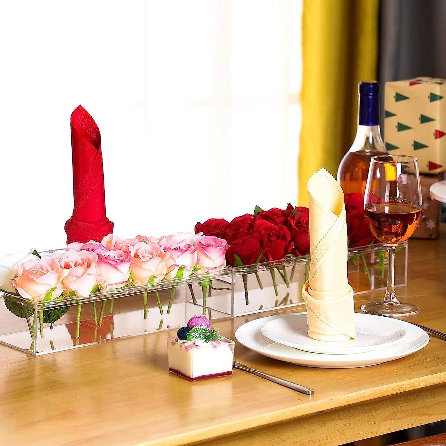 🔥Rectangular Acrylic Flower Box/Flower Vase