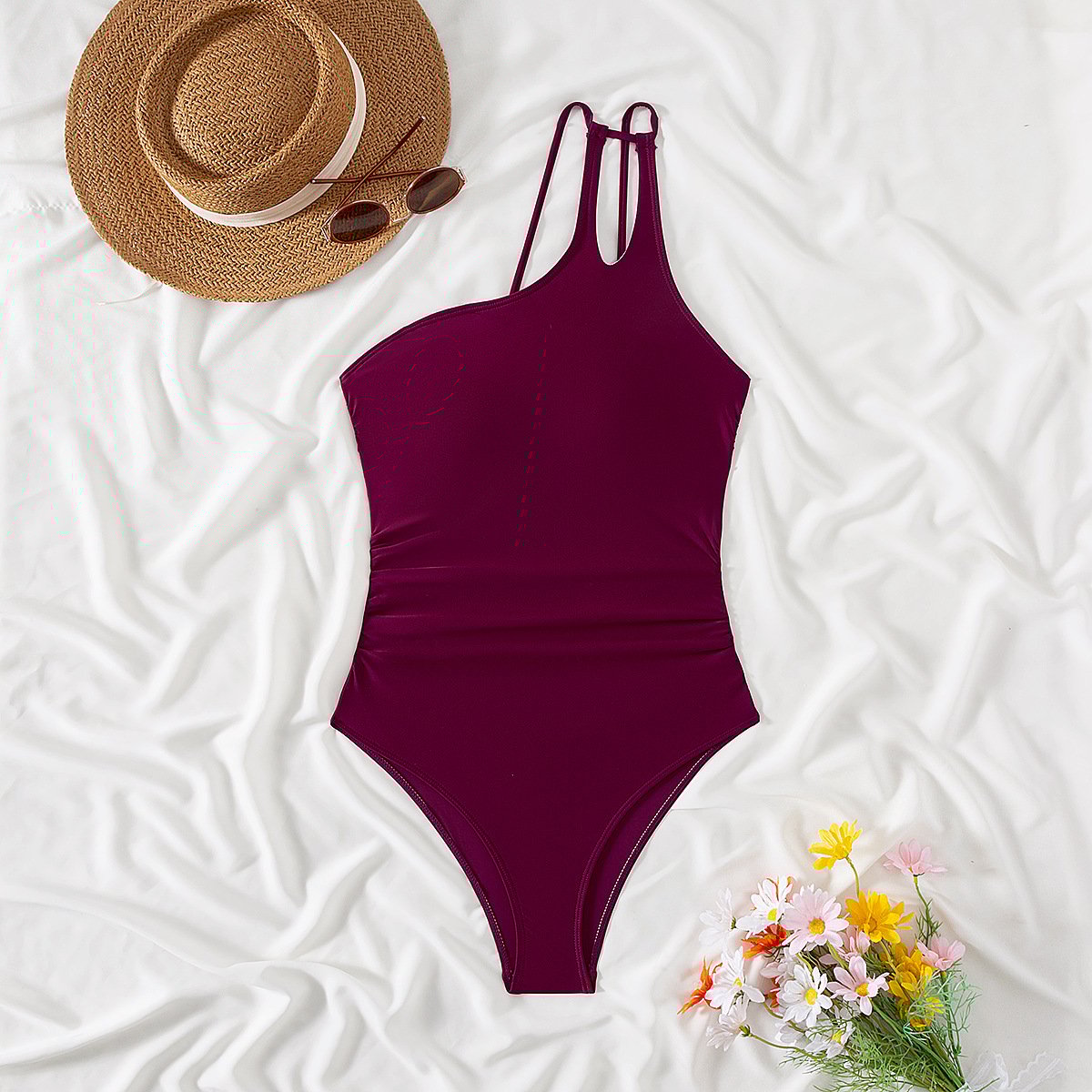 🩱One Shoulder One Piece Swimsuit🏖️