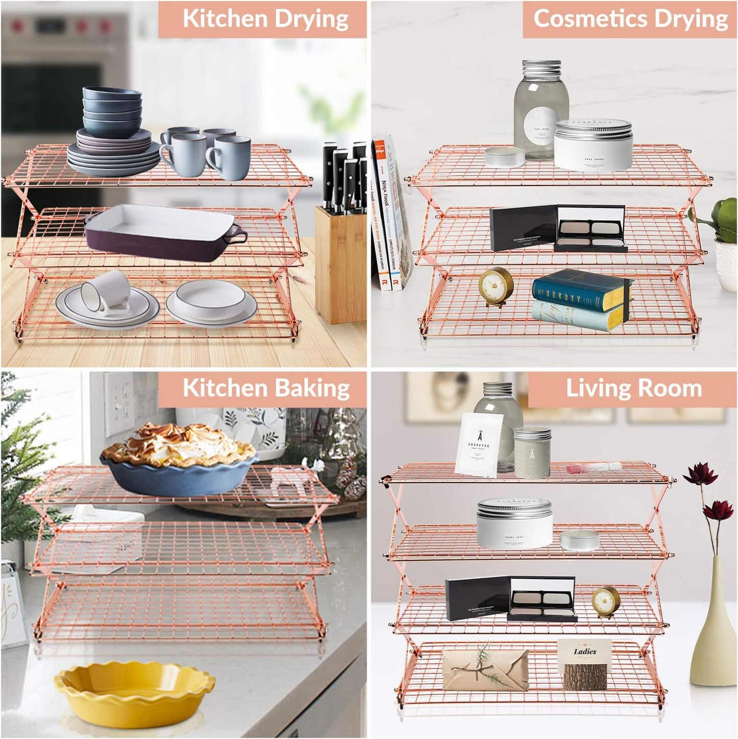 Multi-layer three-dimensional baking rack——Optimize space and speed up the cooling of baked goods every time