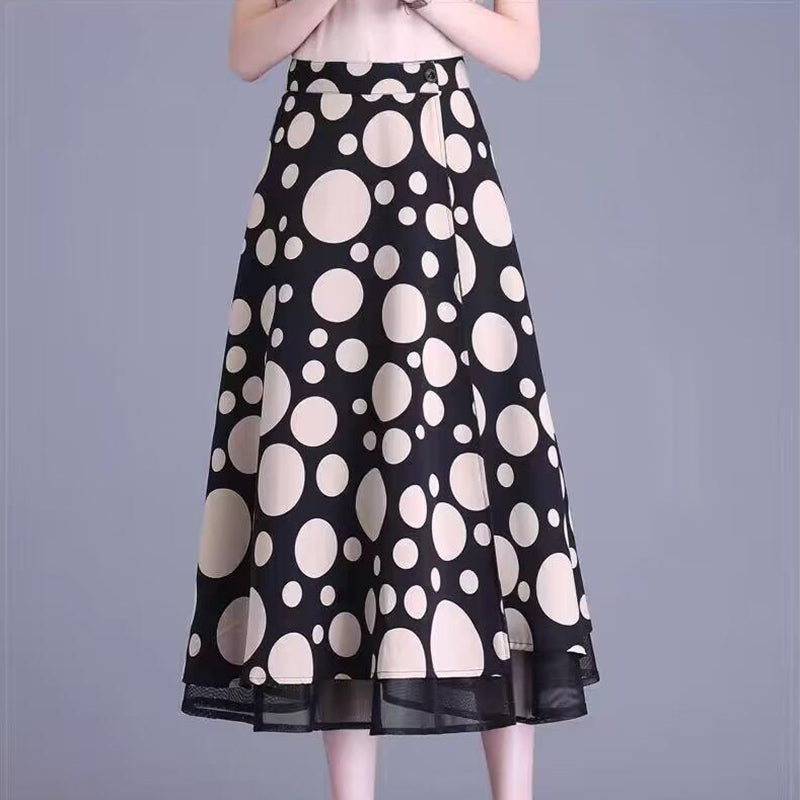 High-Waisted Tulle Midi Skirt, One-Piece Mesh Skirt - Buy two and get free shipping!