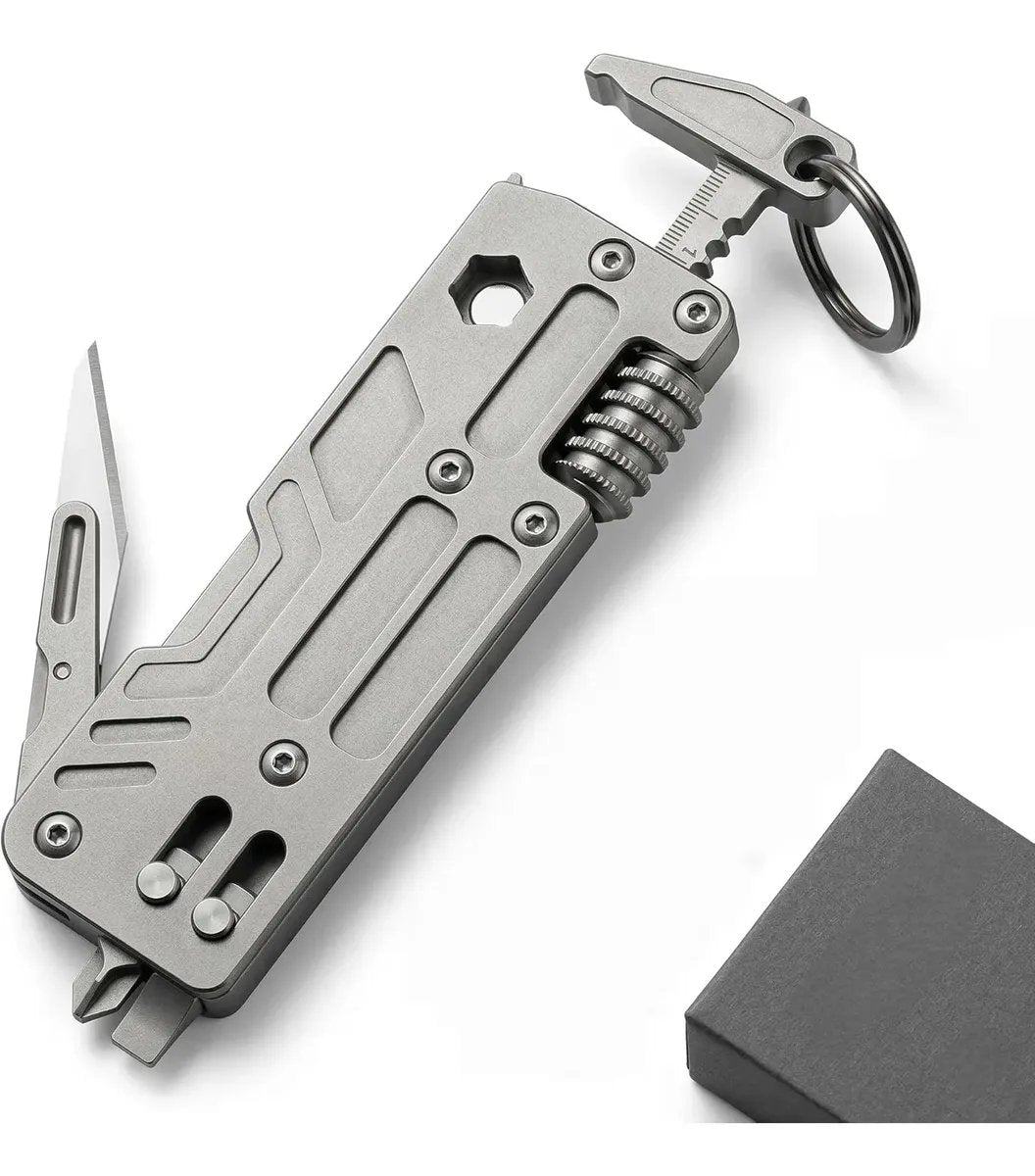 🛠️ Grade-5 Titanium 10-in-1 EDC Multi-Tool