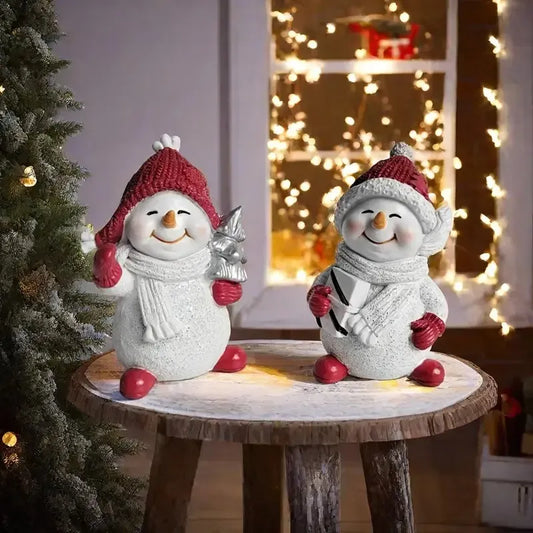 ⛄Classic Resin Snowman Figurine