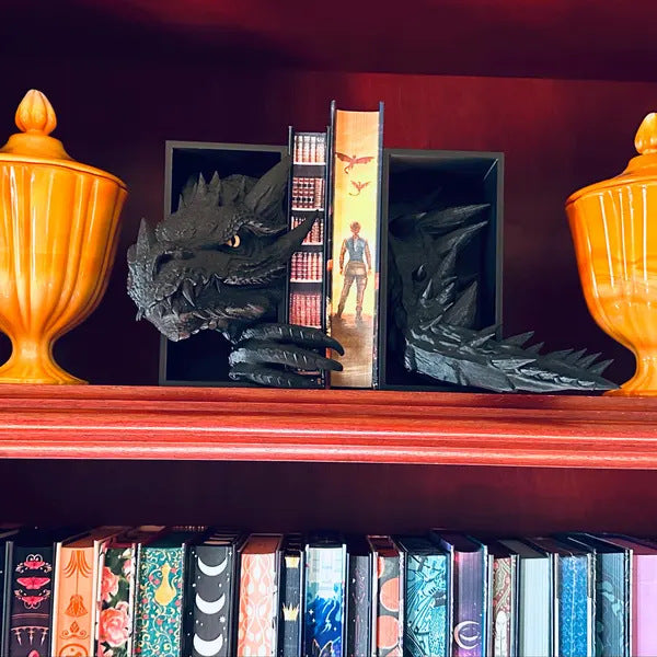 3D Dragon Emerging Book Nook Dragon Tail Bookshelf Decor Fantasy Lovers
