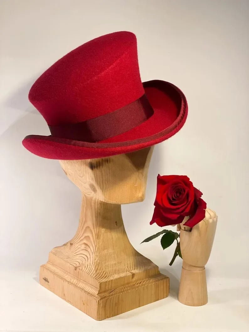 🎁20% OFF - Asymmetric wool  top hat
