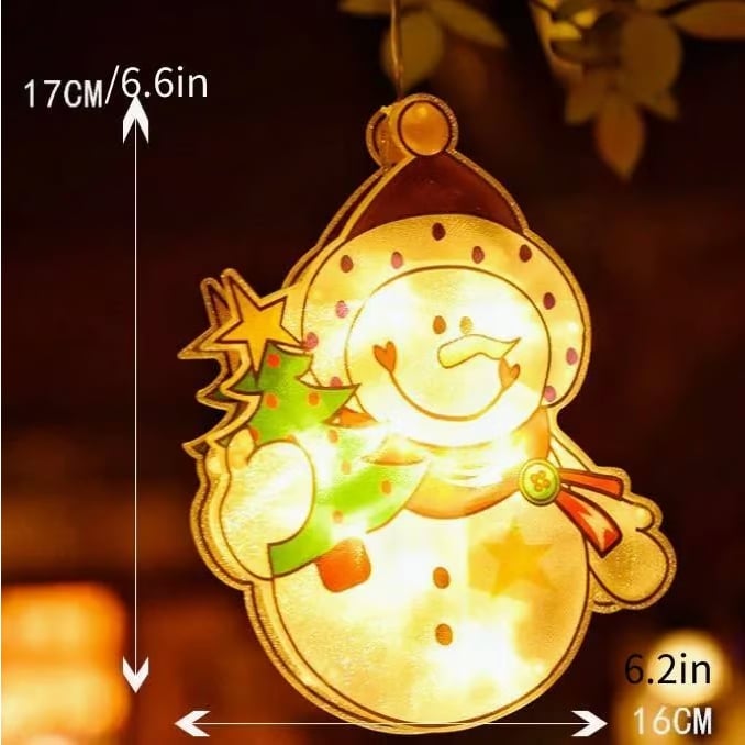 🎄Christmas Window Hanging Lights 🌟