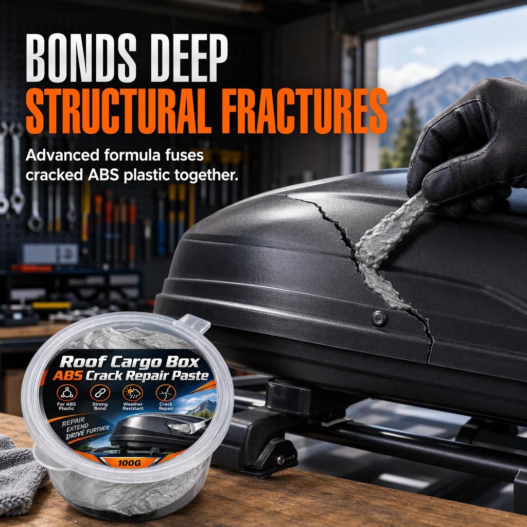 🛠️ Roof Box Crack Repair Filler Cream | 100g ABS Panel Compound
