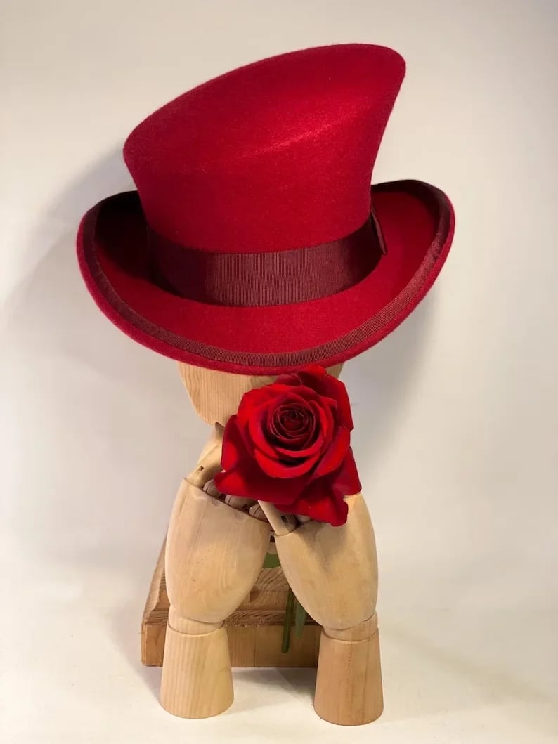 🎁20% OFF - Asymmetric wool  top hat