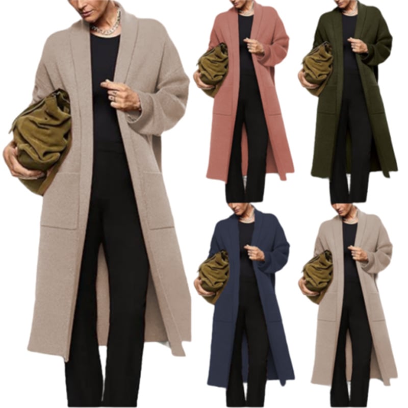 Oversized knitted coat with pockets (🔥Same as in the video)