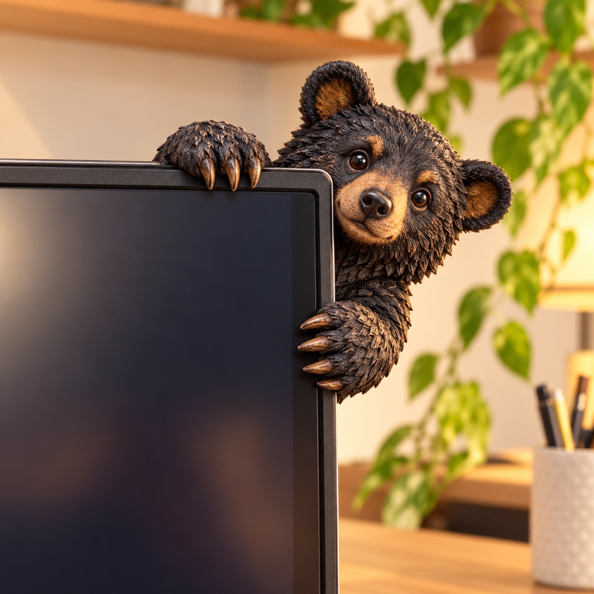 🐾 Peek-A-Boo Monitor Buddies™ – Cute Animal Screen Corner Decor