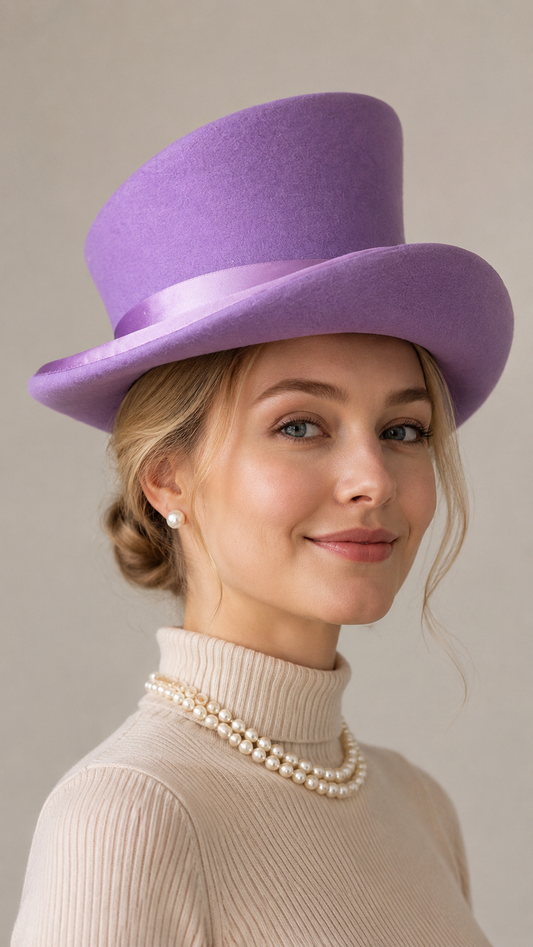 🎁20% OFF - Asymmetric wool  top hat