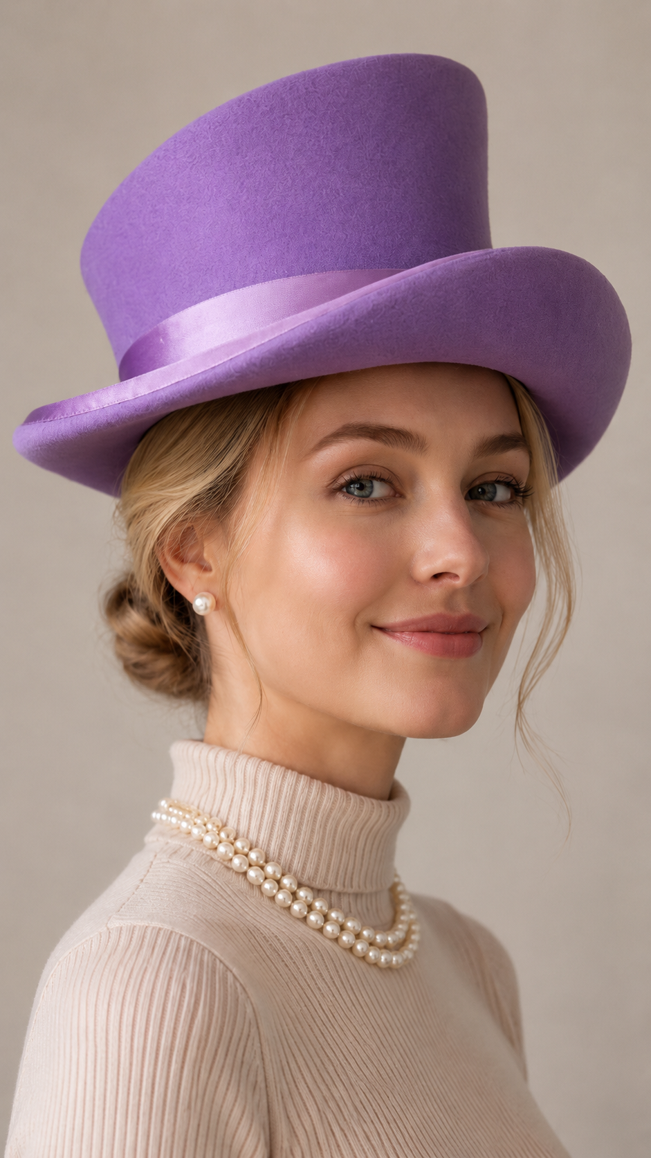 🎁20% OFF - Asymmetric wool  top hat