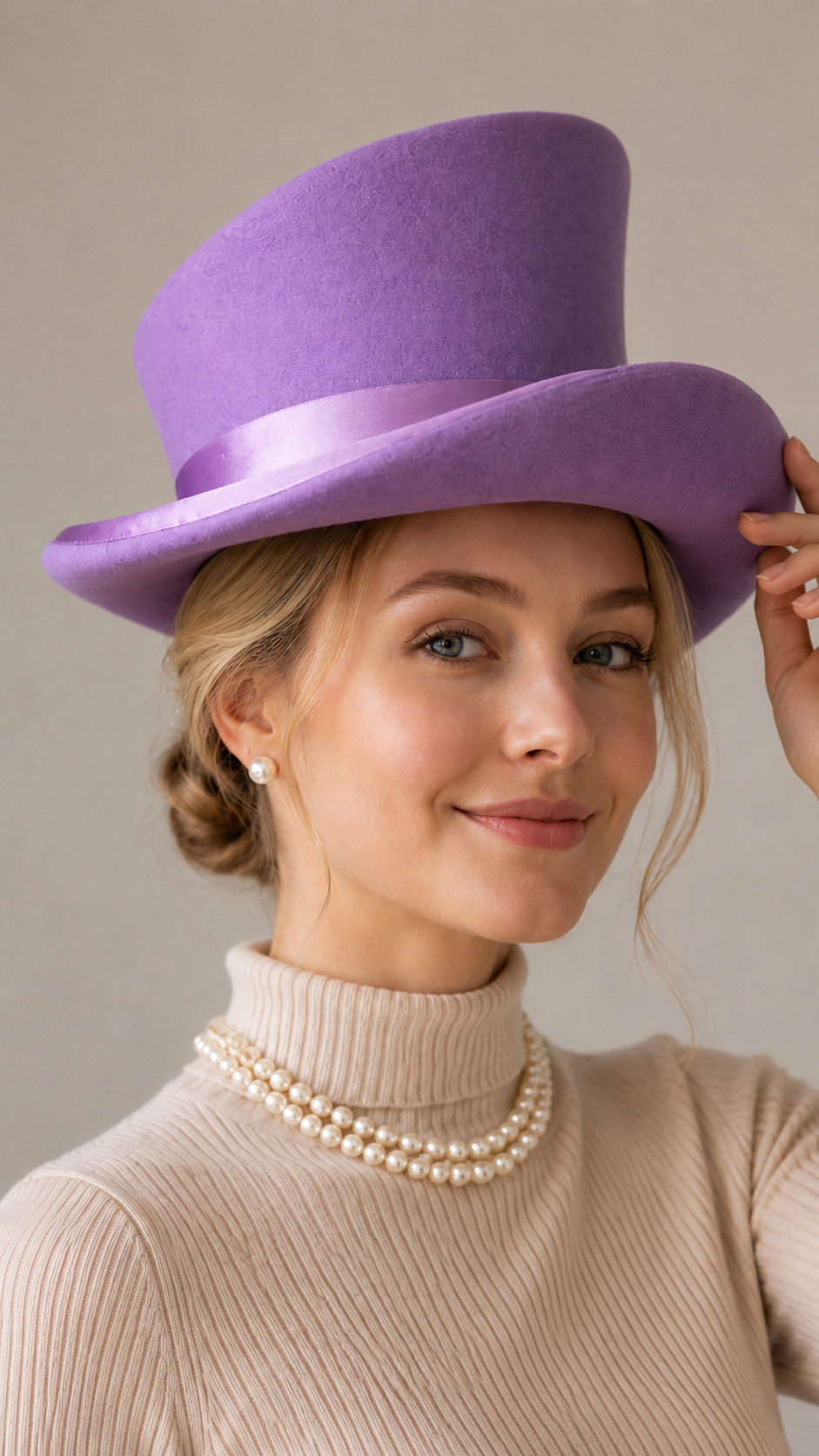 🎁20% OFF - Asymmetric wool  top hat