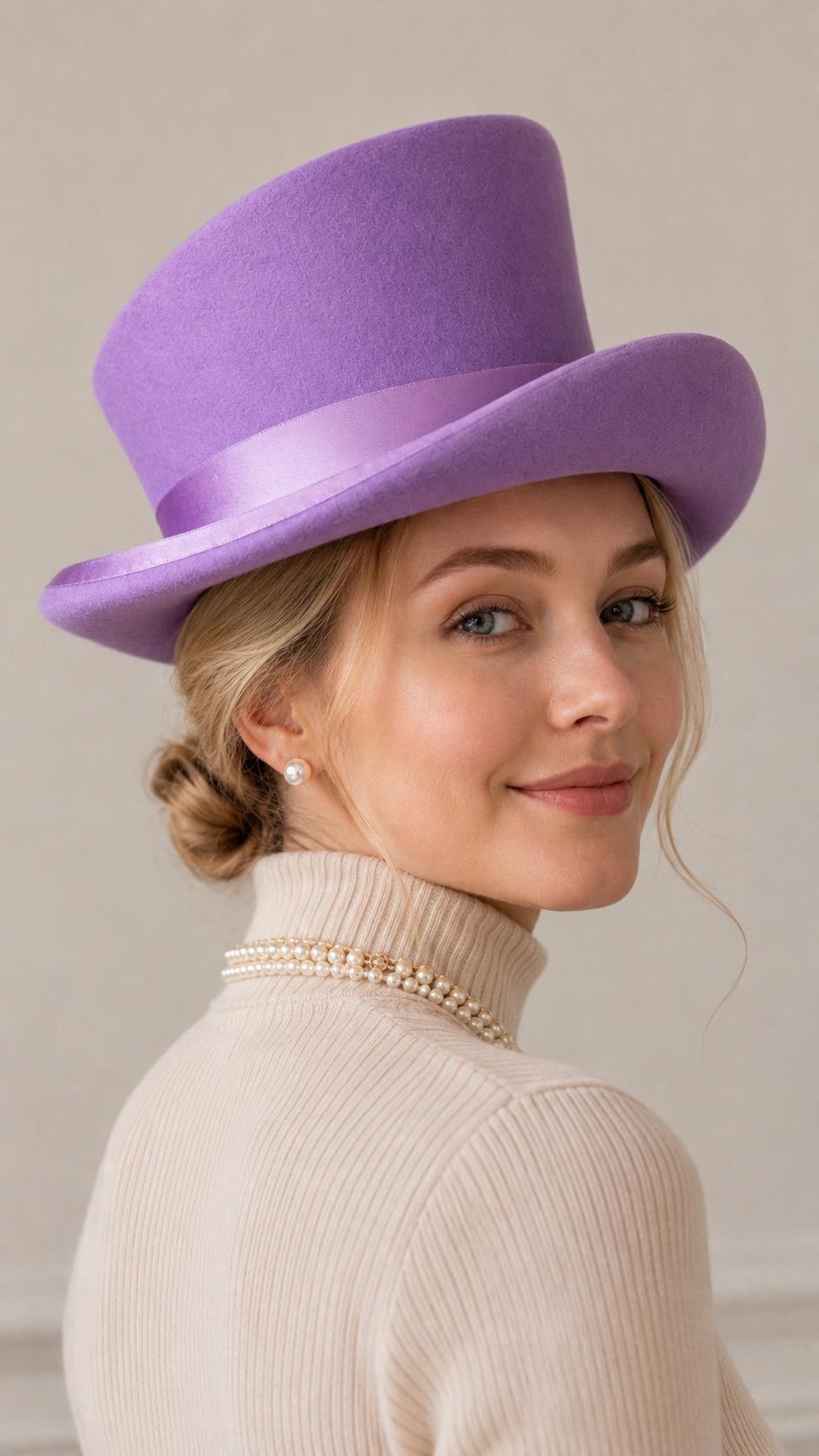 🎁20% OFF - Asymmetric wool  top hat