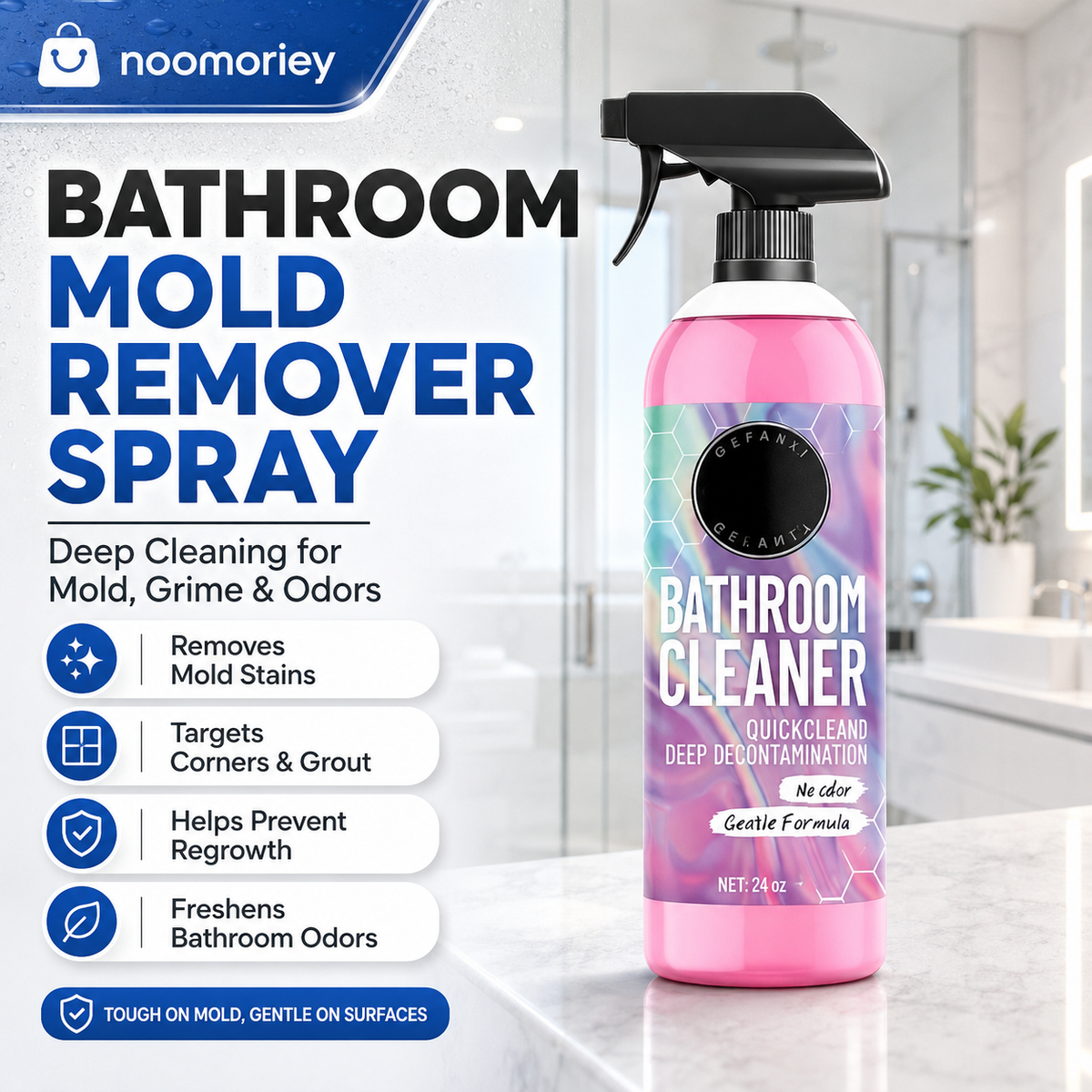 Bathroom Cleaner Powerfully Removes Limescale✈️