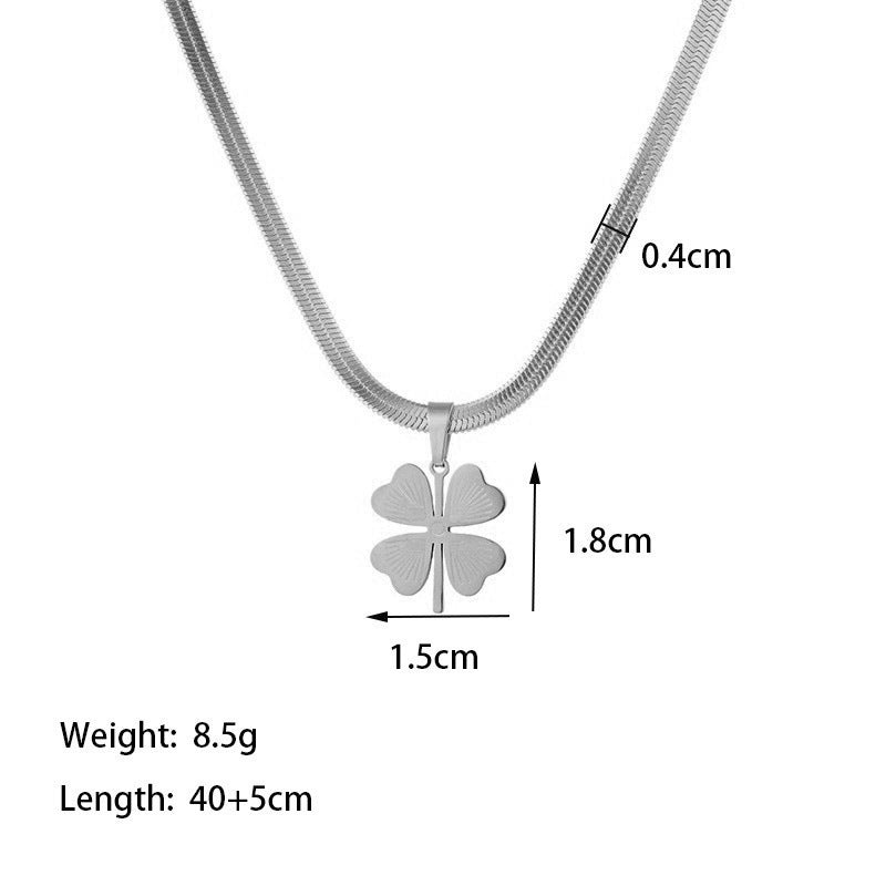 Gold Plated Lucky Clover Necklace