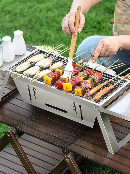 Portable barbecue grill - Barbecue enjoyment without smoke or regret!