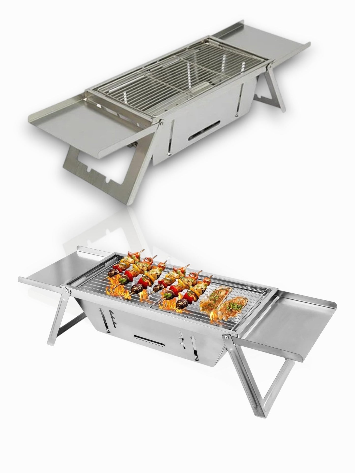 Portable barbecue grill - Barbecue enjoyment without smoke or regret!