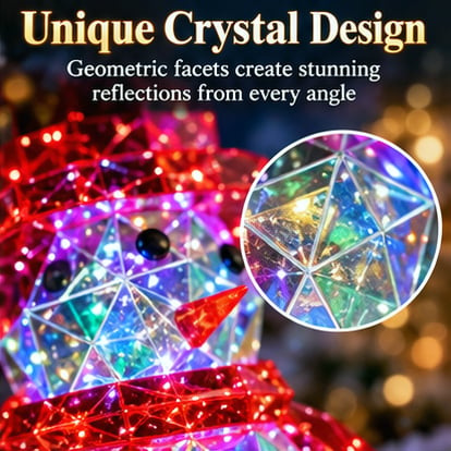 🎄✨ Magical LED Light-Up Snowman | Colorful Christmas Decoration