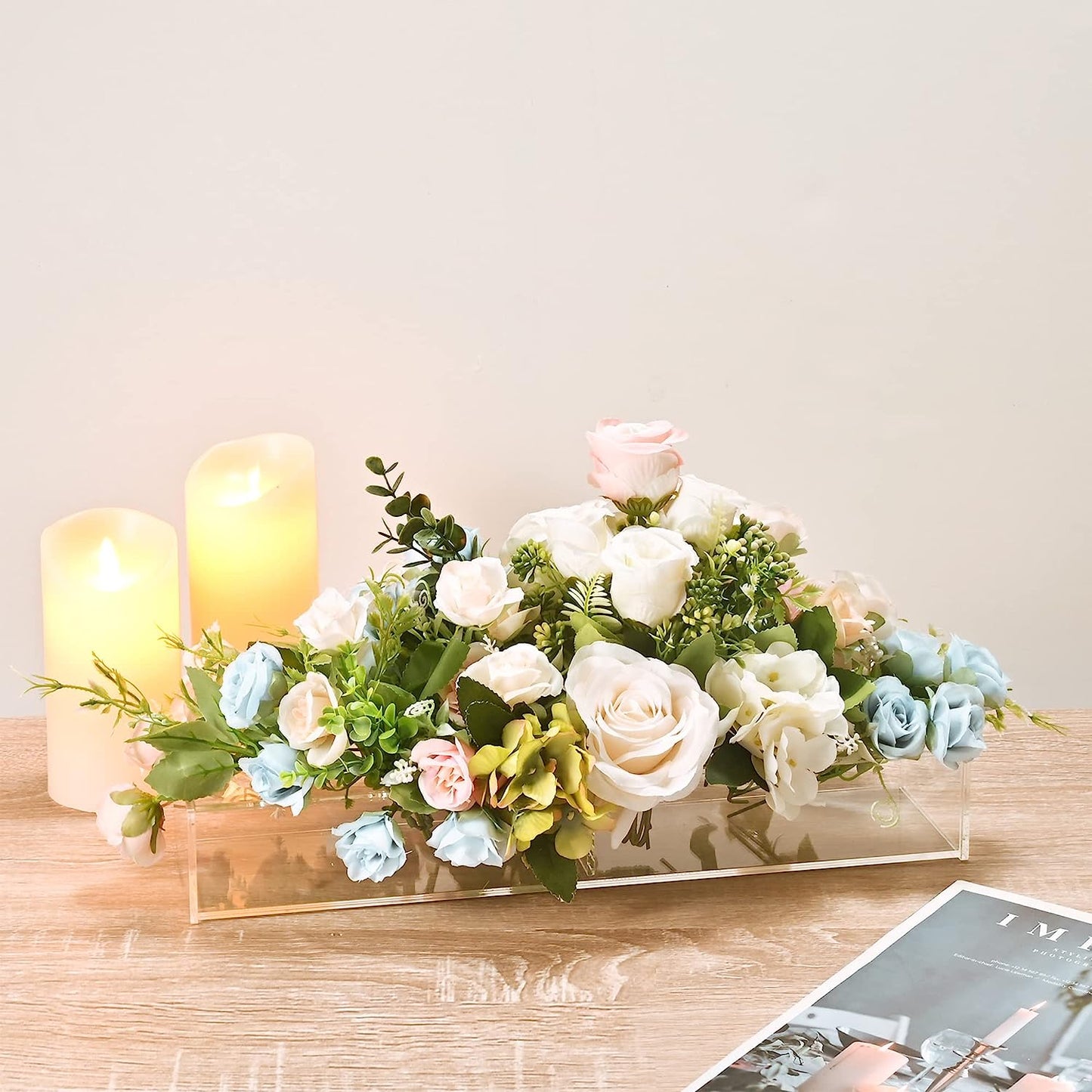 🔥Rectangular Acrylic Flower Box/Flower Vase