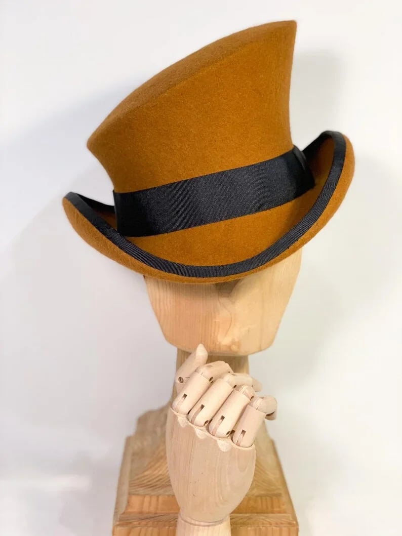 🎁20% OFF - Asymmetric wool  top hat
