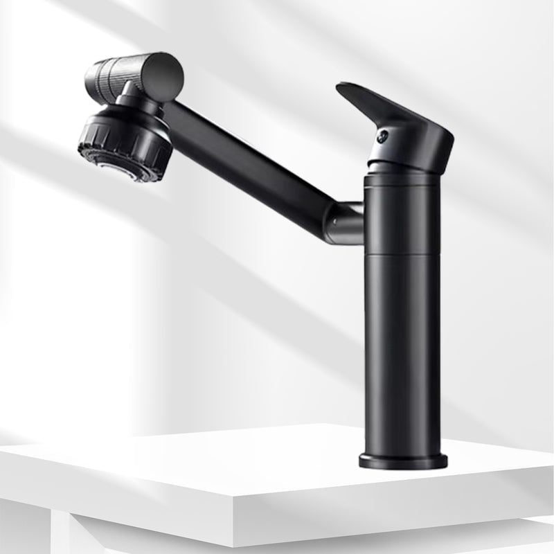 Single Hole Hot And Cold Water Faucet Universal Swivel Basin Faucet(Free 60cm Water Pipe)