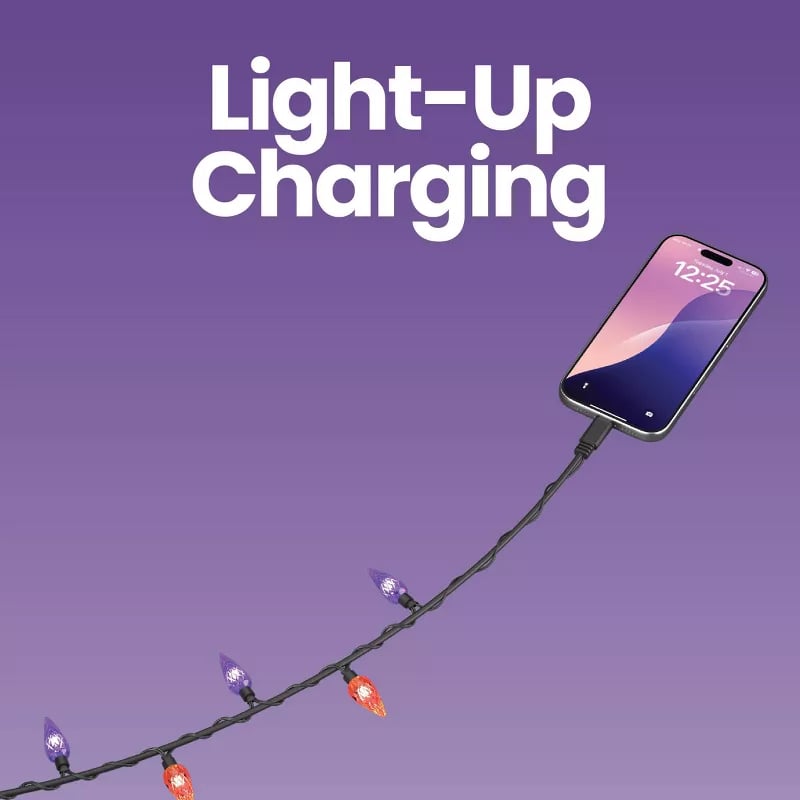GEMS Light Up USB-C Cable | 3ft 20W Fast Charging LED Glowing Charging Cord