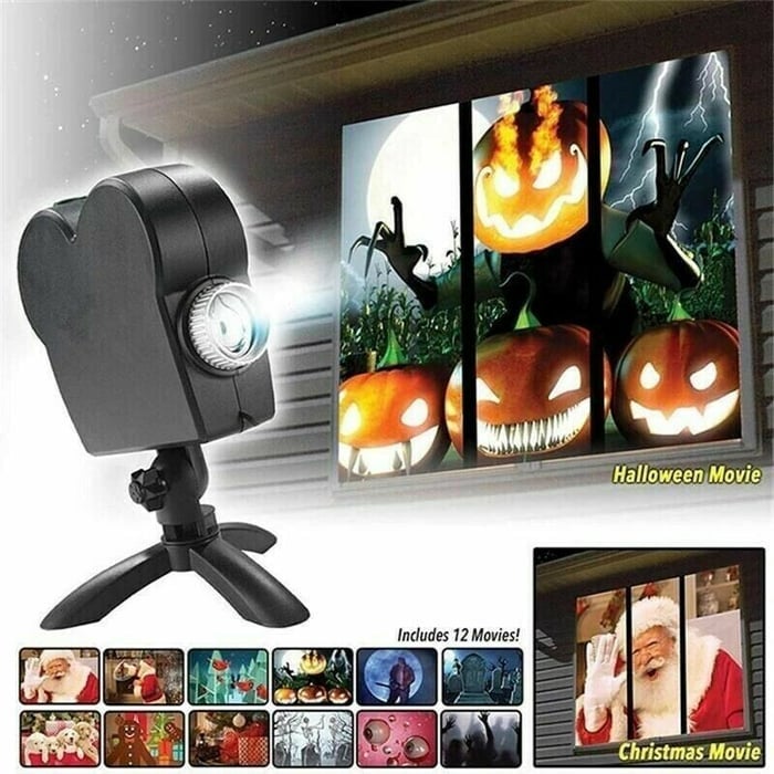 💀 2025 New Upgrade Halloween/Christmas Holographic Projection