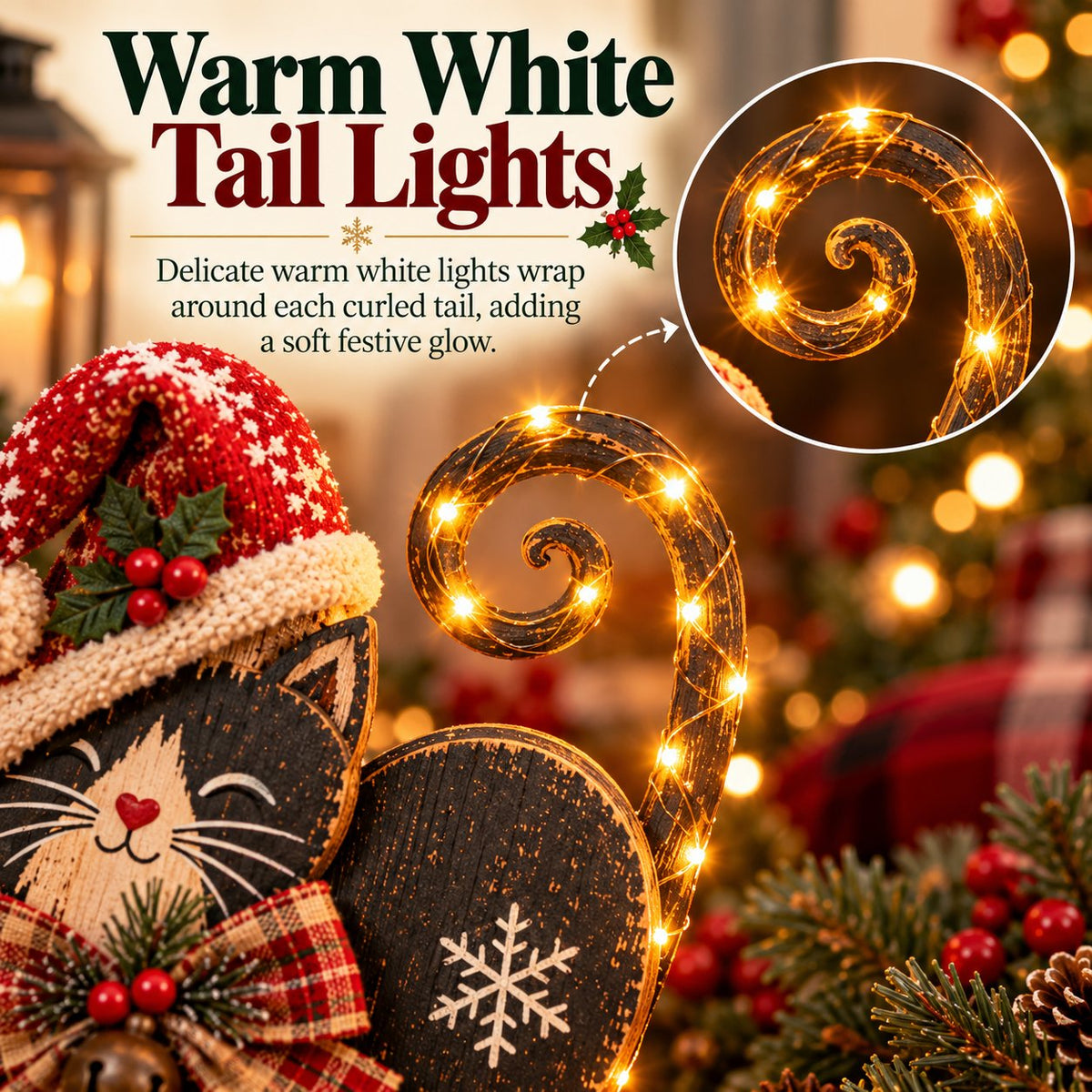 🎄 Vintage Christmas Cards with LED Lighting – 3 Designs | Warm White Light and Remote Control