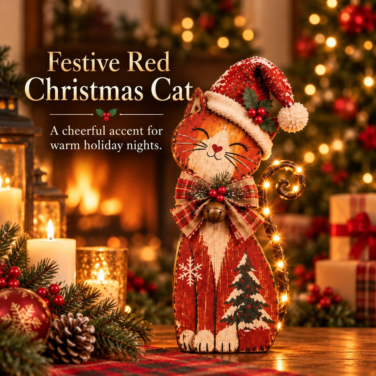 🎄 Vintage Christmas Cards with LED Lighting – 3 Designs | Warm White Light and Remote Control