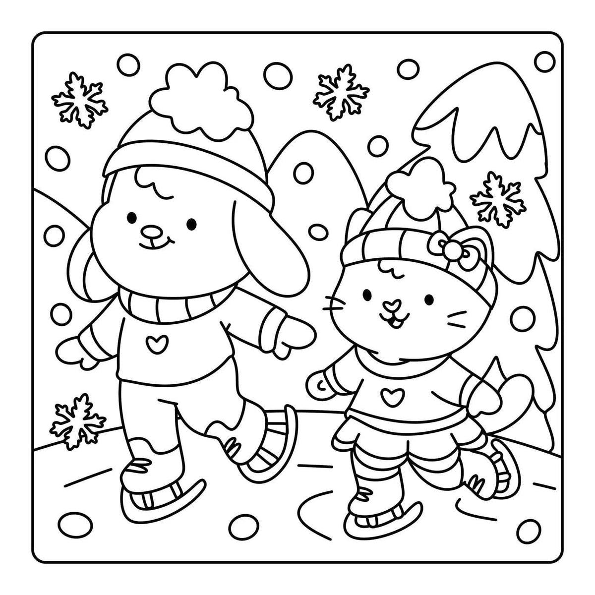 Happy Days - Cosy Christmas Adevent Colouring Book